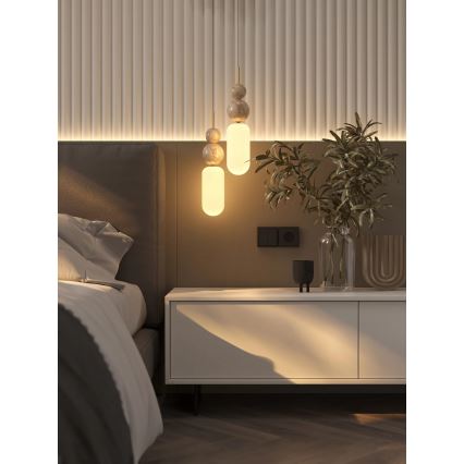 MAXLIGHT P0642 - Kábeles függőlámpa NOVA 1xG9/12W/230V Ø 12 cm arany
