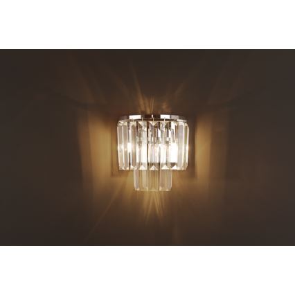 MAXLIGHT W0209 - Fali lámpa MONACO 2xG9/40W/230V fényezett króm