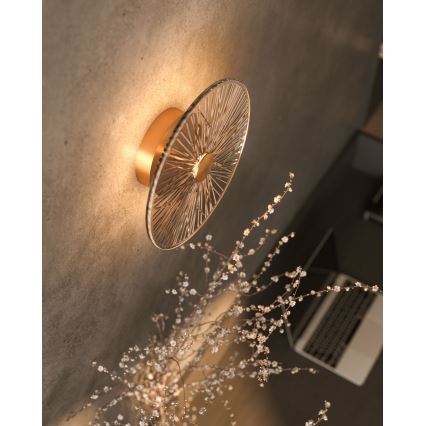 MAXLIGHT W0356 - LED Fali lámpa ALLURE LED/5W/230V átm. 28 cm arany/átlátszó