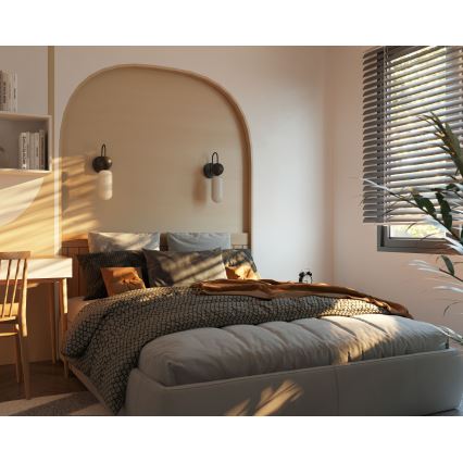 MAXLIGHT W0381 - Fali lámpa ROMA 1xG9/12W/230V fekete