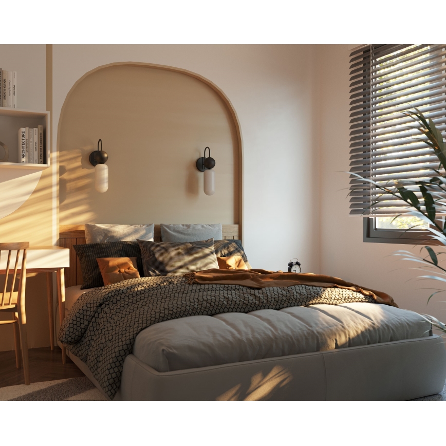 MAXLIGHT W0381 - Fali lámpa ROMA 1xG9/12W/230V fekete