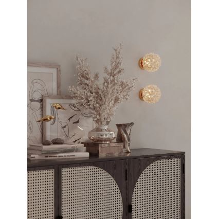 MAXLIGHT W0443 - RITA fali lámpa 1xG9/5W/230V aranyszínű