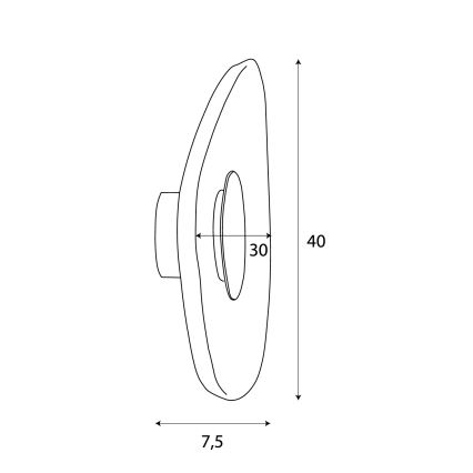 MAXLIGHT W0559 - LED Fali lámpa DEUX LED/5W/230V bézs/szürke