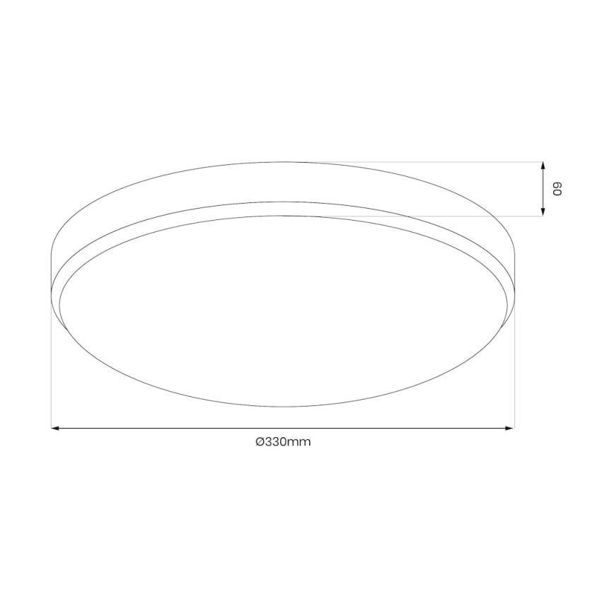 LED Fürdőszobai mennyezeti lámpa szenzorral MAYA LED/13W/230V átm. 33 cm IP44 fekete