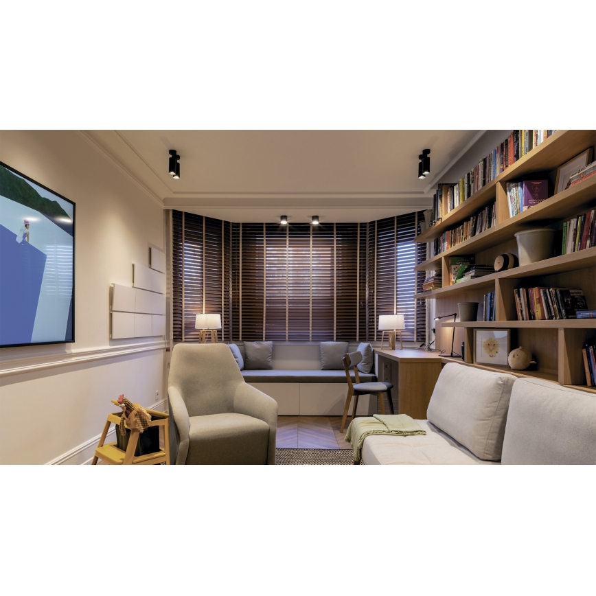 Maytoni C010CL-01B - Spotlámpa FOCUS 1xGU10/50W/230V fekete