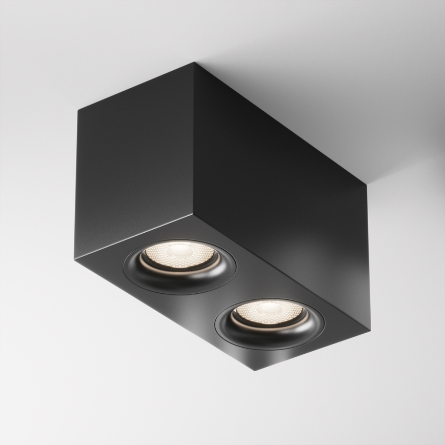 Maytoni C013CL-02B - Spotlámpa SLIM 2xGU10/50W/230V fekete
