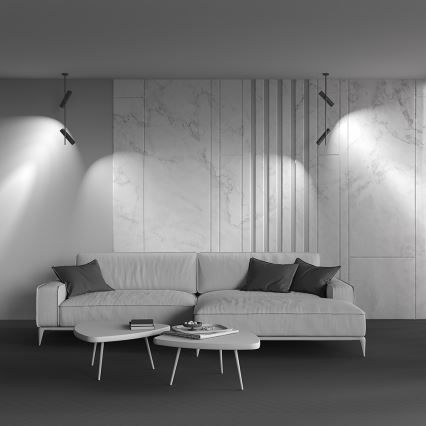 Maytoni C021CL-02B - Csillár rúdon ELTI 2xGU10/50W/230V fekete