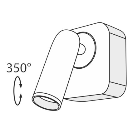 Maytoni C039WL-L3W3K - LED Fali spotlámpa MIRAX LED/3W/230V fekete