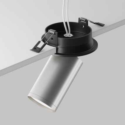Maytoni C048CL-U-1BS - Beépíthető spotlámpa FOCUS 1xGU10/10W/230V matt króm