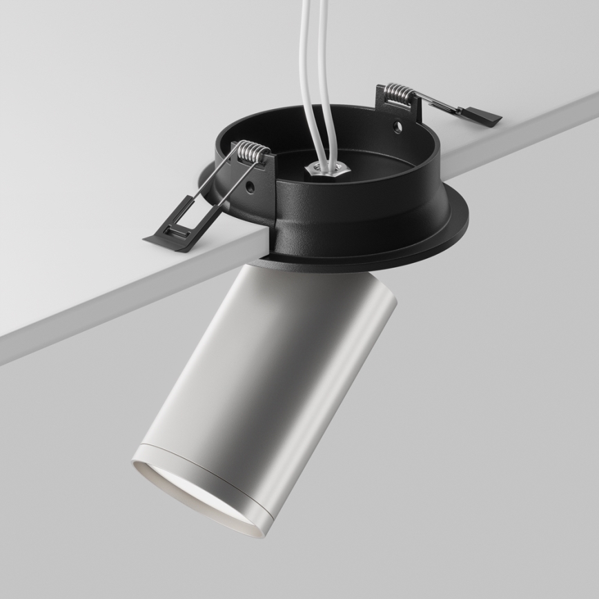 Maytoni C048CL-U-1BS - Beépíthető spotlámpa FOCUS 1xGU10/10W/230V matt króm