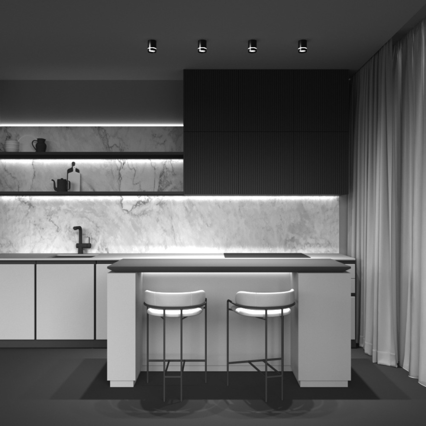 Maytoni C085CL-9W4K-B - LED Spotlámpa ORLO LED/9W/230V CRI 90 4000K fekete