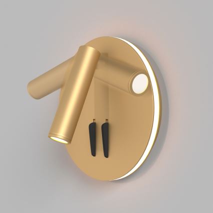 Maytoni C176-WL-01-6W-MG - LED Fali spotlámpa IOS LED/9W/230V arany