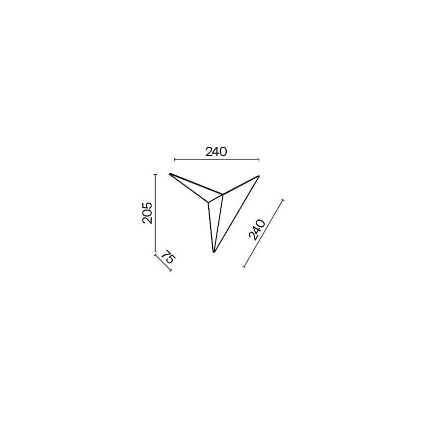 Maytoni C808WL-L3B - LED Fali lámpa TRAME LED/3W/230V fekete