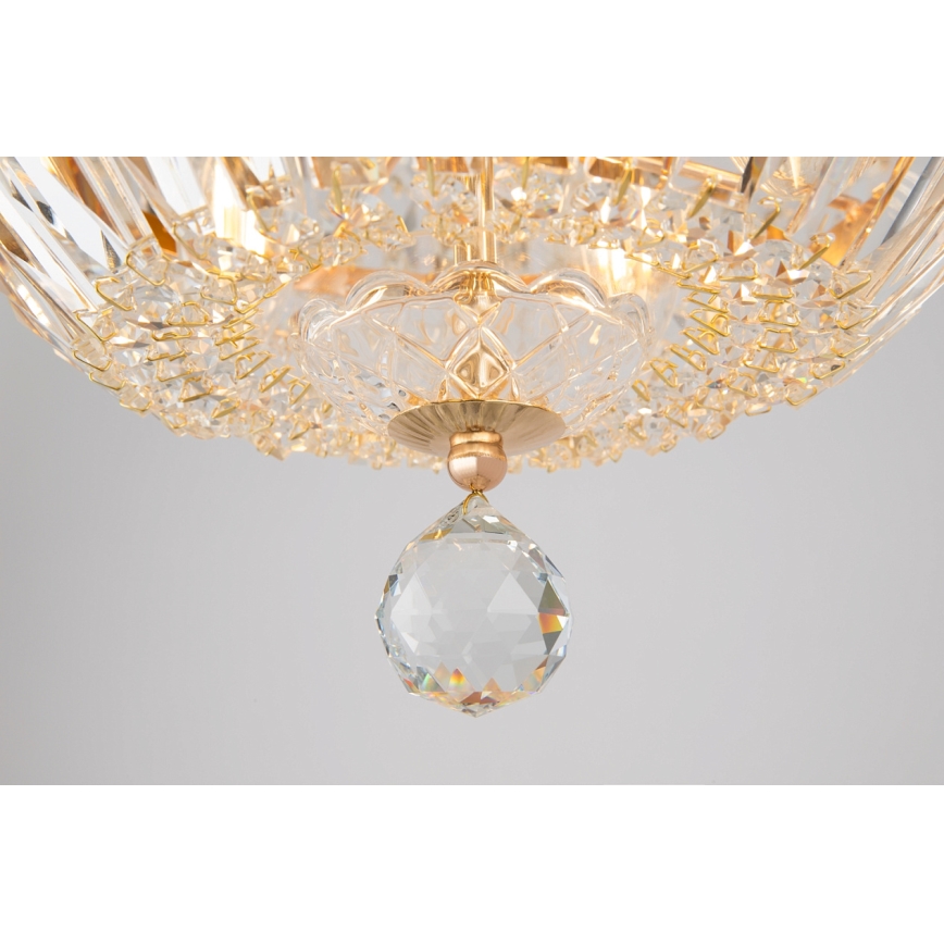 Maytoni DIA100-CL-12-G - Mennyezeti lámpa BASFOR 12xE14/60W/230V arany