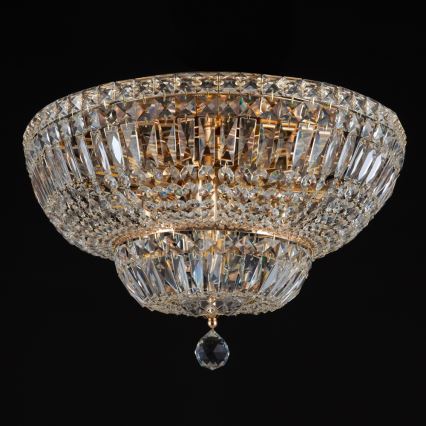 Maytoni DIA100-CL-12-G - Mennyezeti lámpa BASFOR 12xE14/60W/230V arany