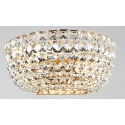 Maytoni DIA100-WL-02-G - Fali lámpa BASFOR 2xE14/60W/230V arany