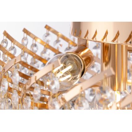 Maytoni DIA120-06-G - Mennyezeti lámpa KAROLINA 6xE14/40W/230V