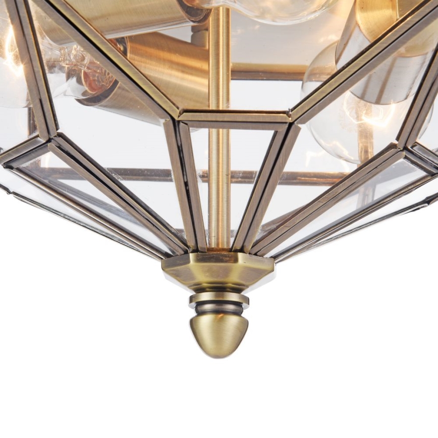 Maytoni H356-CL-03-BZ - Mennyezeti lámpa ZEIL 3xE27/60W/230V