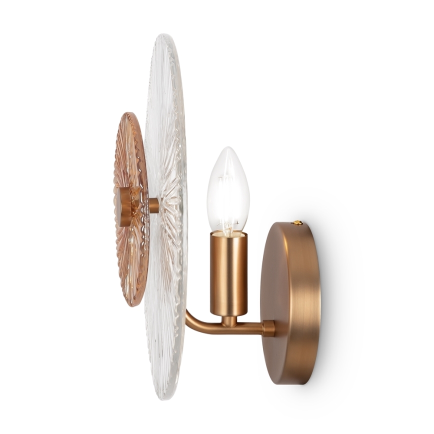 Maytoni MOD007WL-01G - Fali lámpa ASTER 1xE14/40W/230V