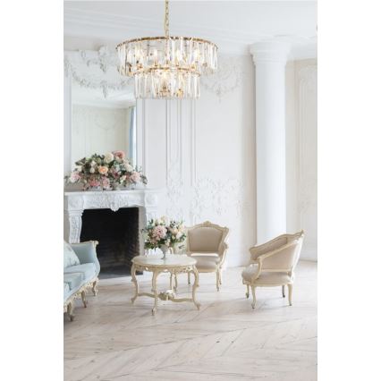 Maytoni MOD043PL-12G - Csillár láncon PUNTES 12xE14/40W/230V arany