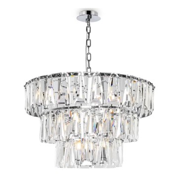 Maytoni MOD043PL-18CH - Csillár láncon PUNTES 18xE14/40W/230V fényezett króm