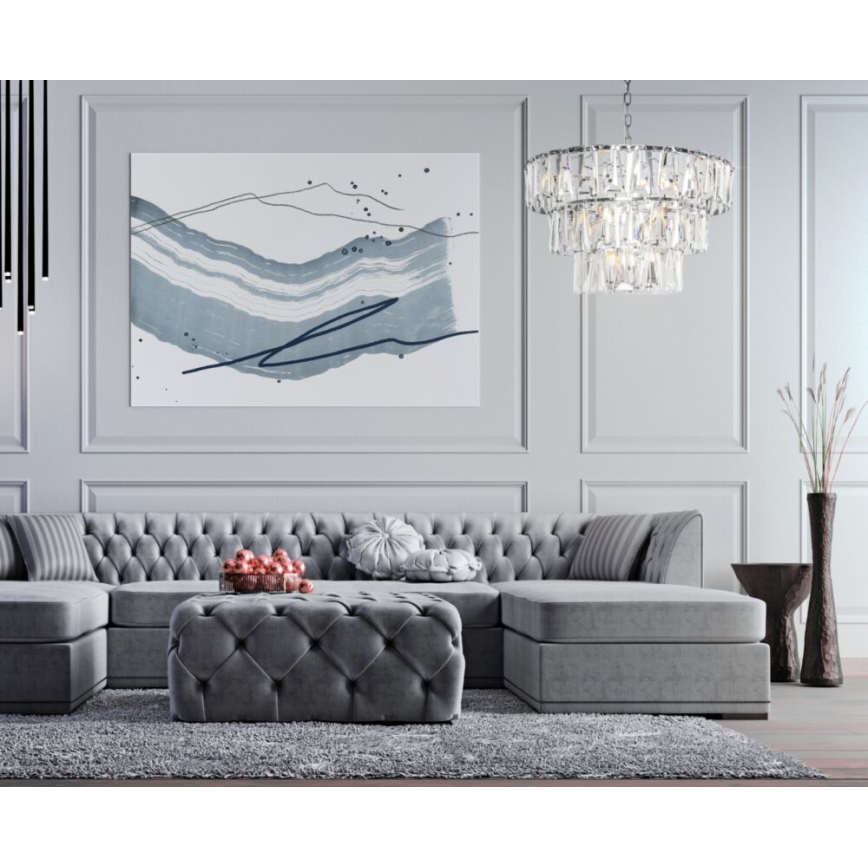 Maytoni MOD043PL-18CH - Csillár láncon PUNTES 18xE14/40W/230V fényezett króm