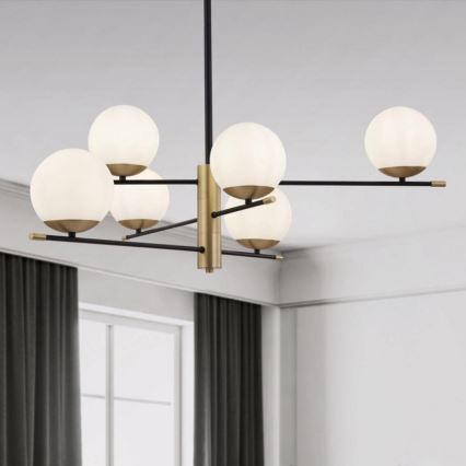 Maytoni MOD048PL-06G - Csillár rúdon NOSTALGIA 6xE14/40W/230V