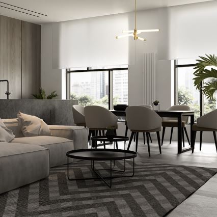 Maytoni MOD106PL-L28G3K - AXIS LED rúdra szerelt csillár, LED/28W/230V, arany