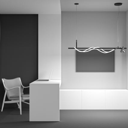 Maytoni MOD166PL-L30GB3K - LED Csillár zsinóron TAU LED/42W/230V