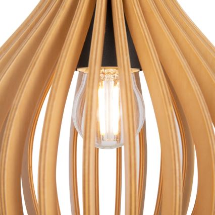 Maytoni MOD192PL-01W - Csillár zsinóron ROOTS 1xE27/40W/230V átm. 20 cm bézs