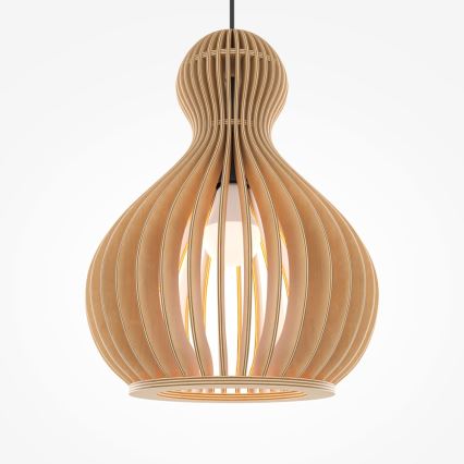 Maytoni MOD192PL-01W1 - Csillár zsinóron ROOTS 1xE27/40W/230V átm. 30 cm bézs