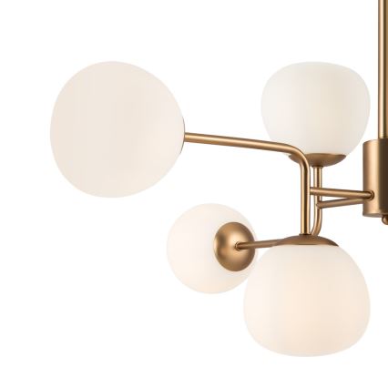 Maytoni MOD221-PL-08-G - Csillár rúdon ERICH 8xE14/40W/230V réz