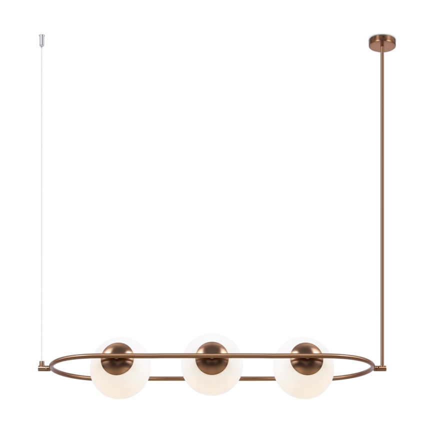 Maytoni MOD221PL-03BS - Csillár rúdon ERICH 3xE14/40W/230V réz