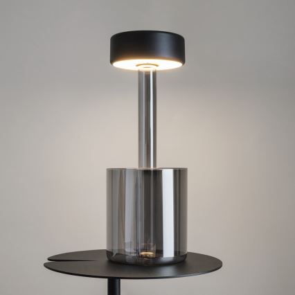 Maytoni MOD229TL-L3B3K3 - LED állítható fényerejű, tölthető hordozható asztali lámpa LED/3W/5V 2200-4000K 2000 mAh fekete/szürke