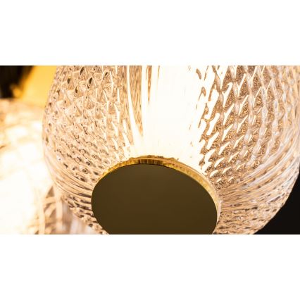 Maytoni MOD273CL-L60G3K - LED Mennyezeti lámpa DROP 4xLED/15W/230V átm. 43 cm arany