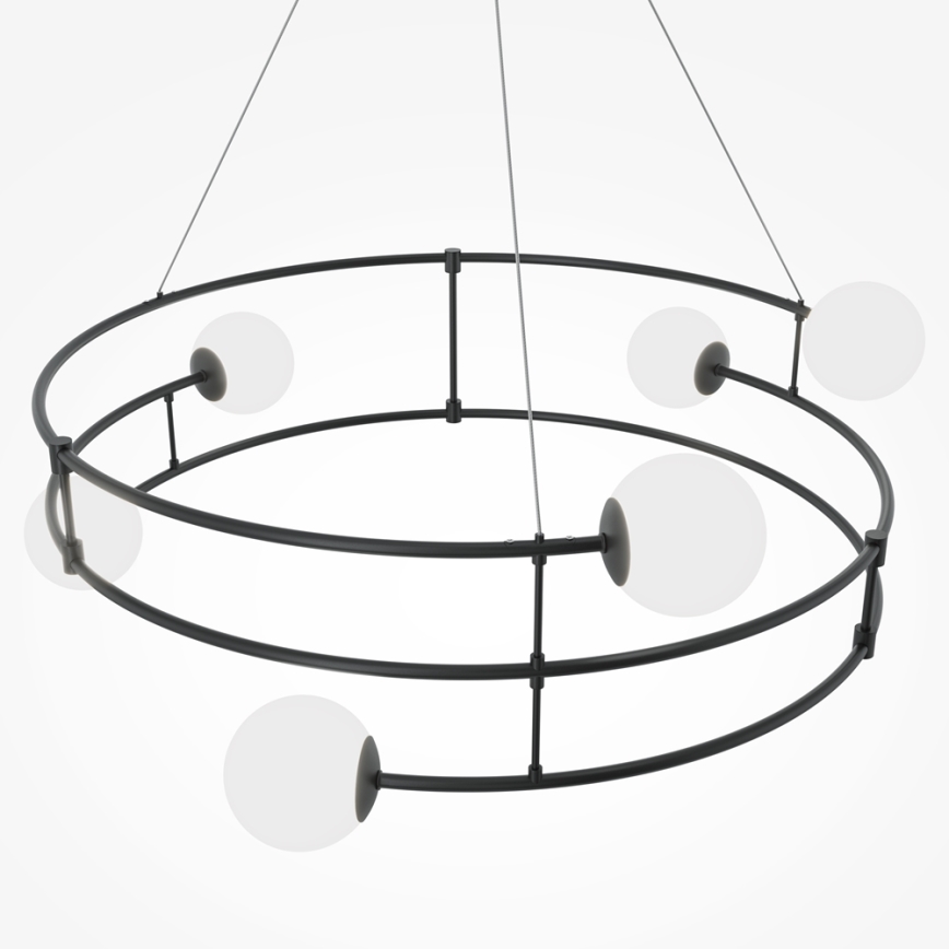 Maytoni MOD317PL-06B - Csillár zsinóron BALANCE 6xG9/40W/230V fekete