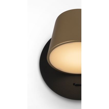 Maytoni MOD421WL-L6BBS3K - LED fali lámpa PIXEL 7W/230V 3000K arany/fekete