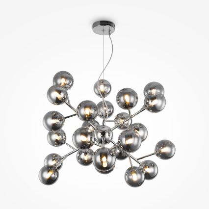 Maytoni MOD545PL-24CH - Kábeles csillár DALLAS 24xG9/28W/230V füstszínű