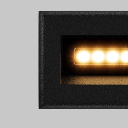 Maytoni O045SL-L3B3K - LED kültéri beépített lámpa BOSCA LED/3W/230V 3000K IP65 fekete