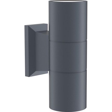 Maytoni O574WL-02GR - Kültéri fali lámpa BOWERY 2xGU10/50W/230V IP54 antracit
