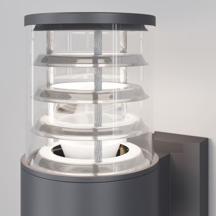Maytoni O576WL-02GR - Kültéri fali lámpa BRONX 2xE27/60W/230V IP54 antracit