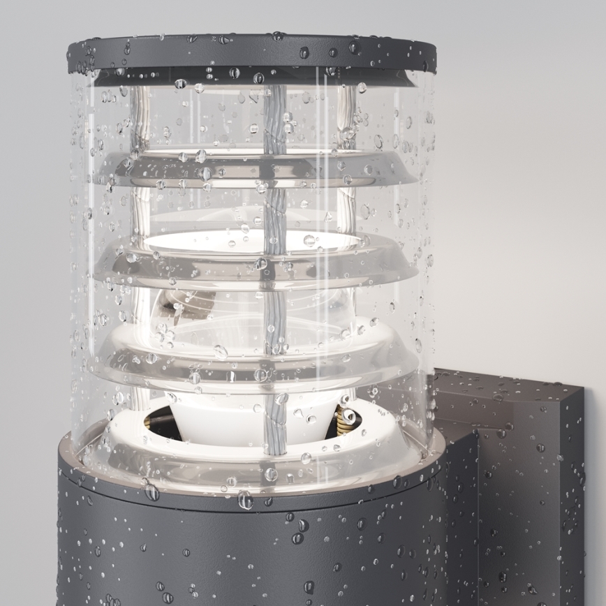 Maytoni O576WL-02GR - Kültéri fali lámpa BRONX 2xE27/60W/230V IP54 antracit