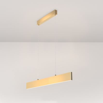 Maytoni P010PL-L23G3K - LED Csillár zsinóron STEP LED/23W/230V 3000K 91 cm arany