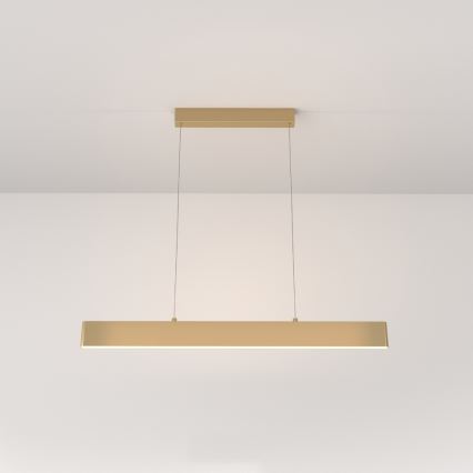 Maytoni P010PL-L23G3K - LED Csillár zsinóron STEP LED/23W/230V 3000K 91 cm arany