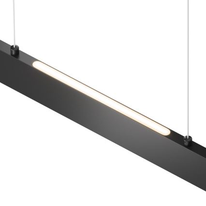 Maytoni P010PL-L30B4K - LED Csillár zsinóron STEP LED/30W/230V 4000K 118,5 cm fekete