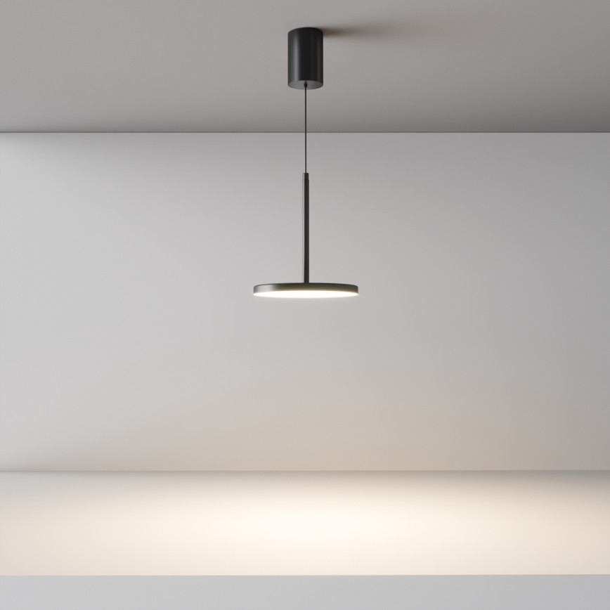 Maytoni P076PL-L12W3K-B - LED Csillár zsinóron PLATO LED/12W/230V 3000K fekete