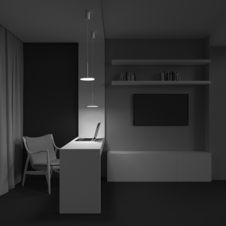 Maytoni P076PL-L12W3K-W - LED Csillár zsinóron PLATO LED/12W/230V 3000K fehér