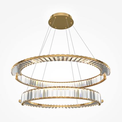 Maytoni P097PL-L90G4K - LED csillár kábelen KRONE LED/90W/230V CRI 90 átm. 102 cm arany