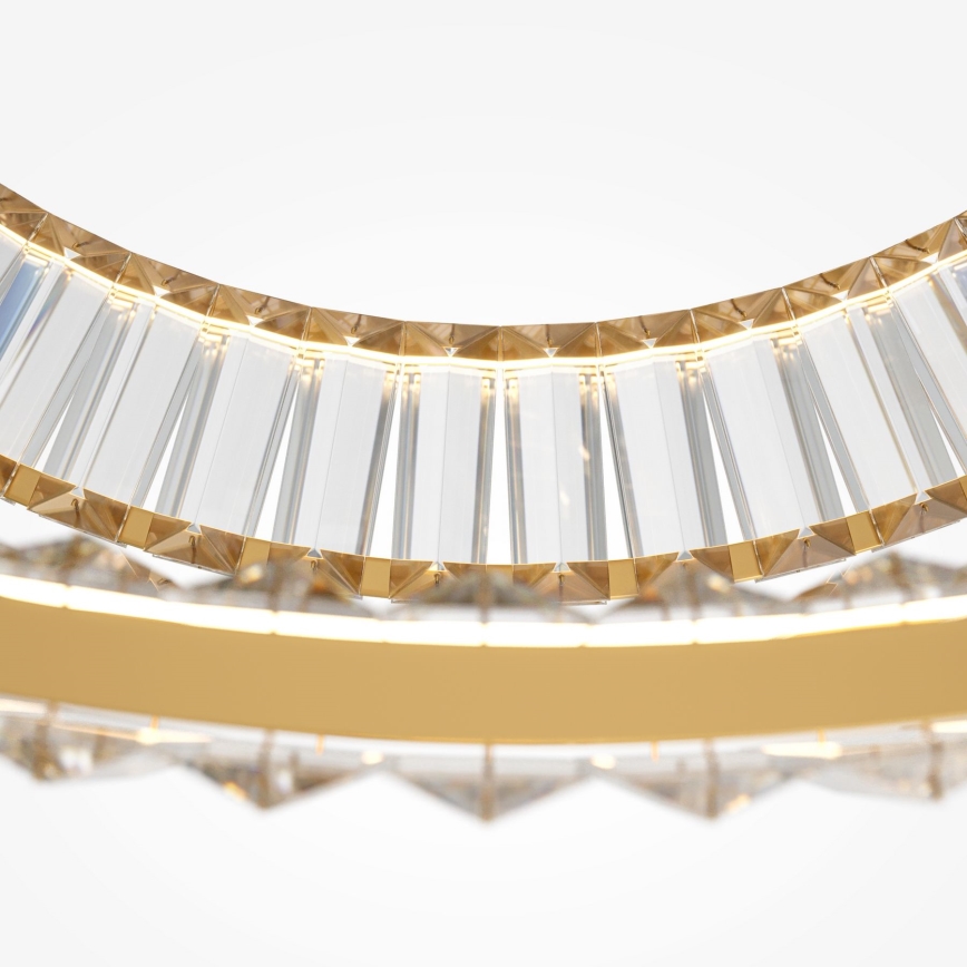 Maytoni P097PL-L90G4K - LED csillár kábelen KRONE LED/90W/230V CRI 90 átm. 102 cm arany