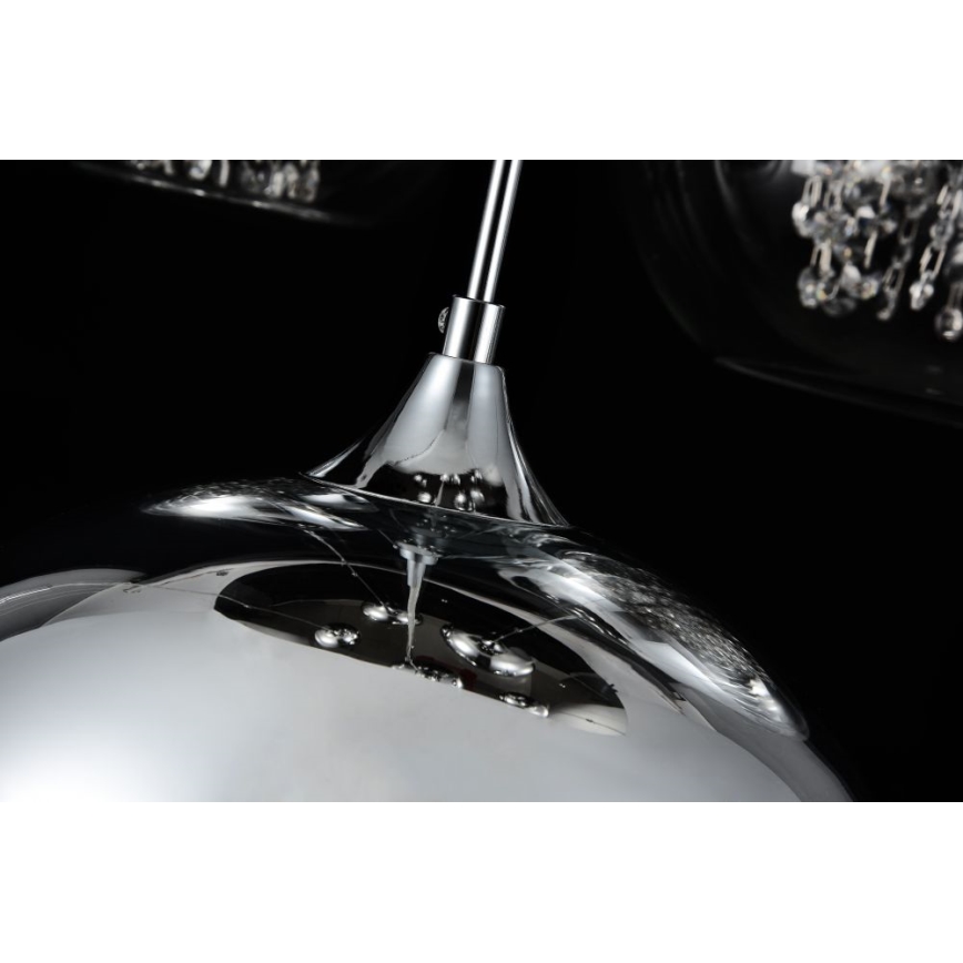 Maytoni P140-PL-170-5-N - Csillár zsinóron FERMI 5xE27/60W/230V fényezett króm